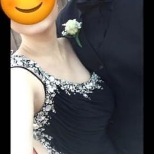 Black prom / special occasion formal dress with open back